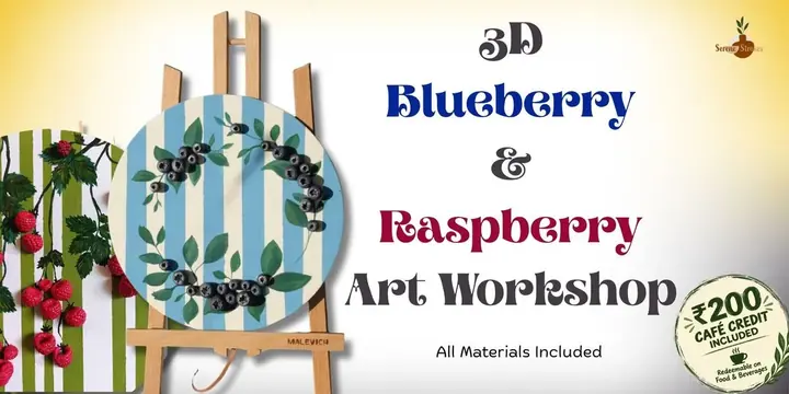 3D Blueberry & Raspberry Painting Workshop poster