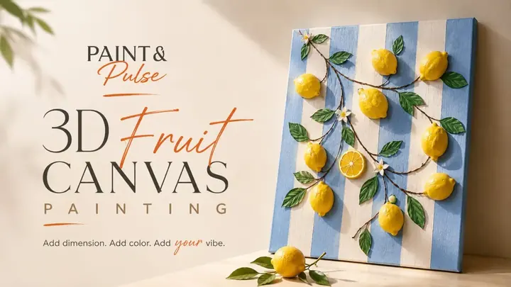 3D Fruit Canvas Painting poster