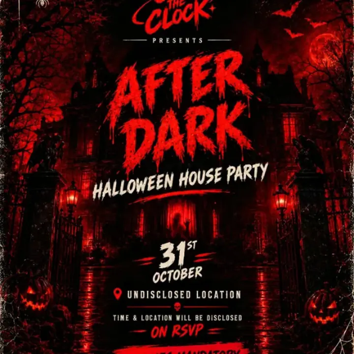 After Dark Halloween House Party poster