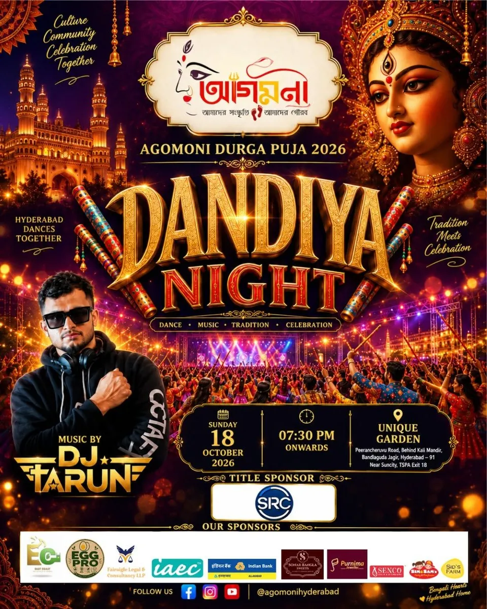 Agomoni Durga Puja 2026 Presents: Dandiya Night