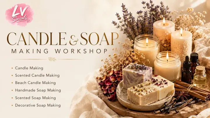 Candle & Soap Making Workshop poster