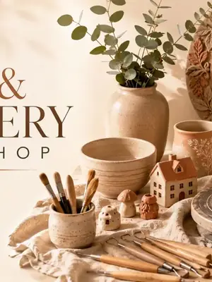 Clay & Pottery Workshop poster