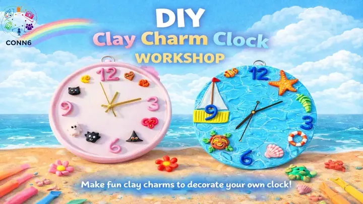 DIY Clay Clock Workshop poster