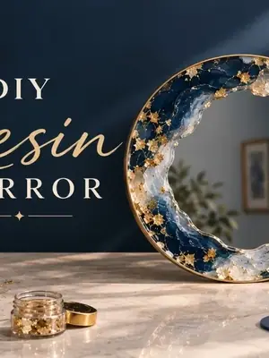 DIY Resin Mirror poster