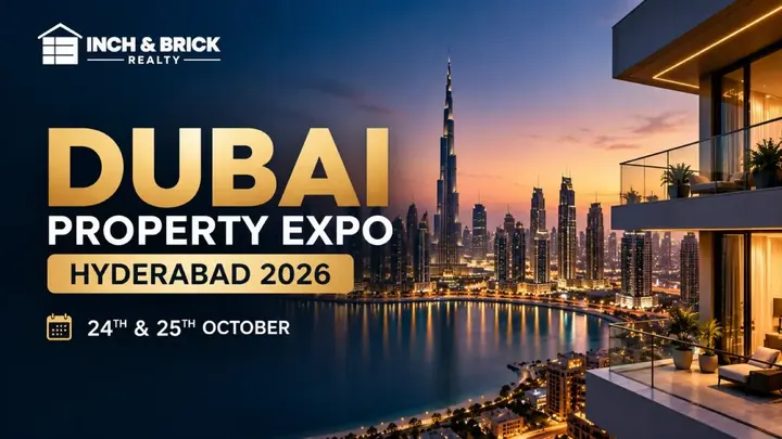 Dubai Real Estate Expo in Hyderabad – 5th Edition by Inchbrick Realty poster