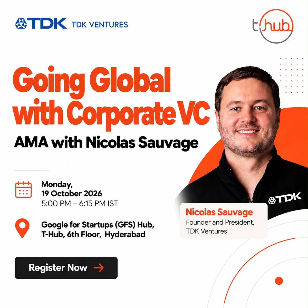 Going Global with Corporate VC: AMA with Nicolas Sauvage (TDK Ventures)