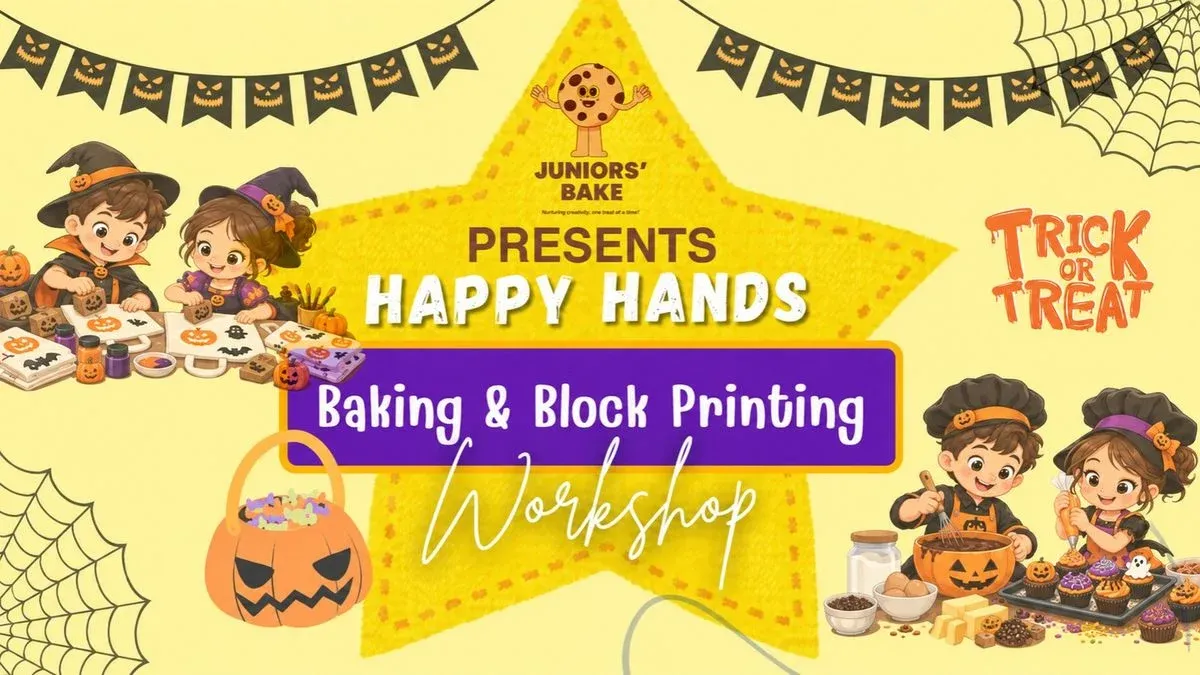 Happy Hands - Baking + Block Printing