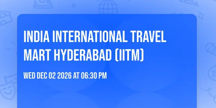 India International Travel Mart Hyderabad (IITM) poster