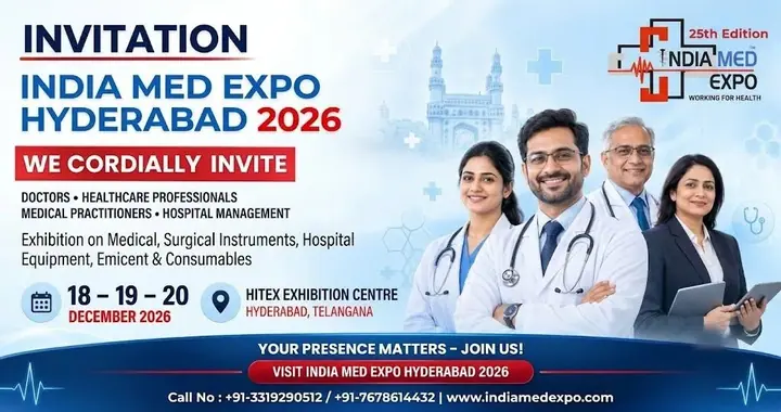 India Med Expo 2026 poster