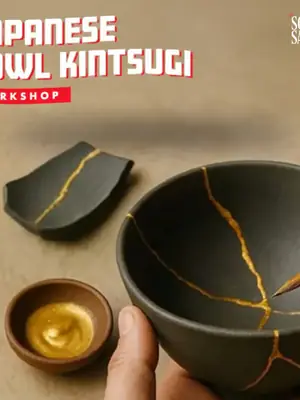Japanese Bowl Kintsugi poster