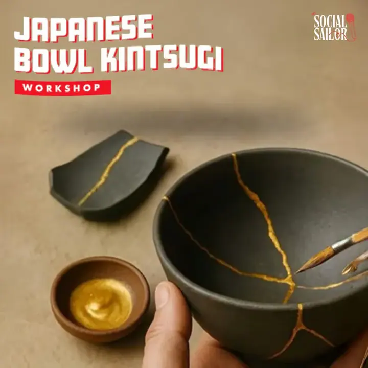 Japanese Bowl Kintsugi poster