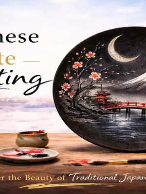 Japanese Plate Painting poster