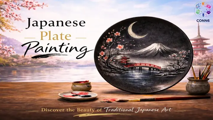 Japanese Plate Painting poster