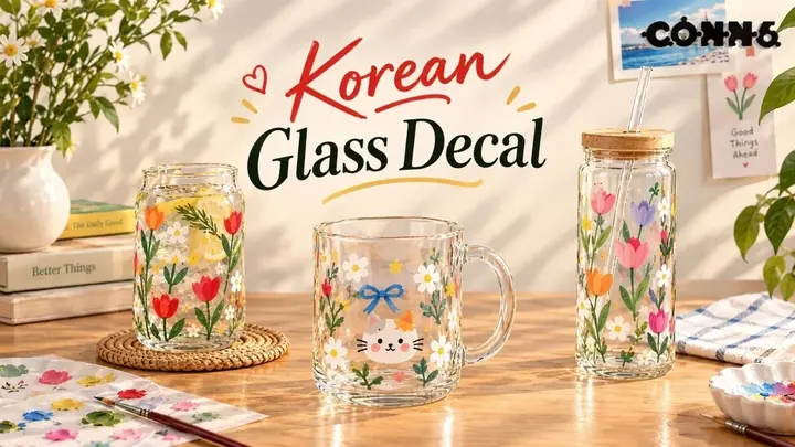 Korean Glass Decal Workshop poster