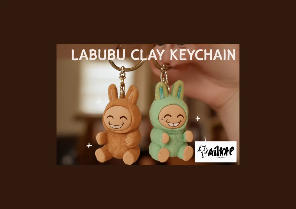 Labubu Clay Keychain