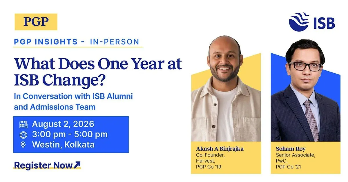 PGP Insights: Meet ISB Faculty, Alumni and Admissions Team