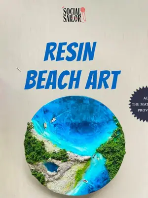 Resin Beach Art poster