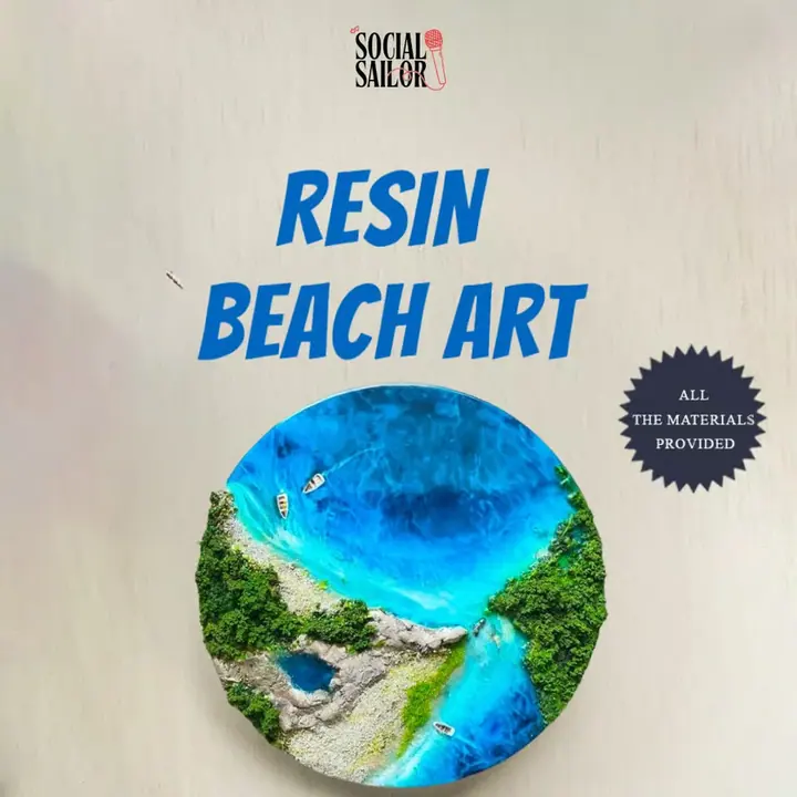 Resin Beach Art poster