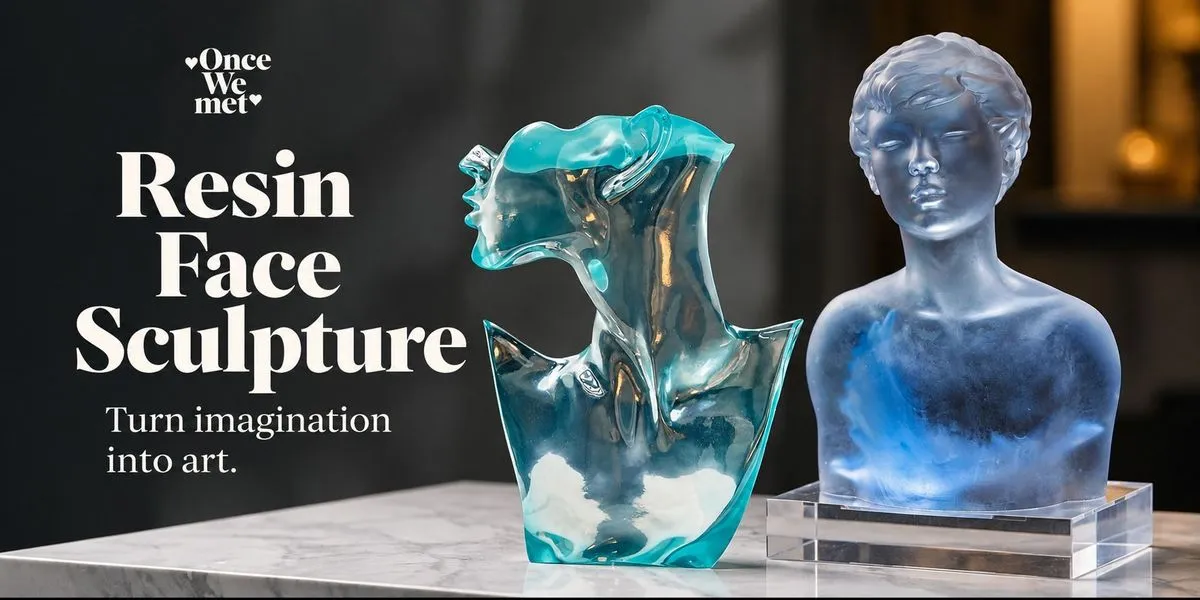 Resin Face Sculpture