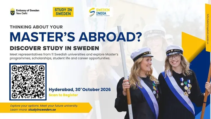 Study in Sweden Fair poster