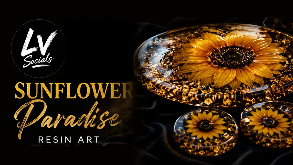 Sunflower Paradise Resin Art