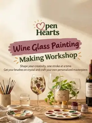 Wine Glass Painting poster